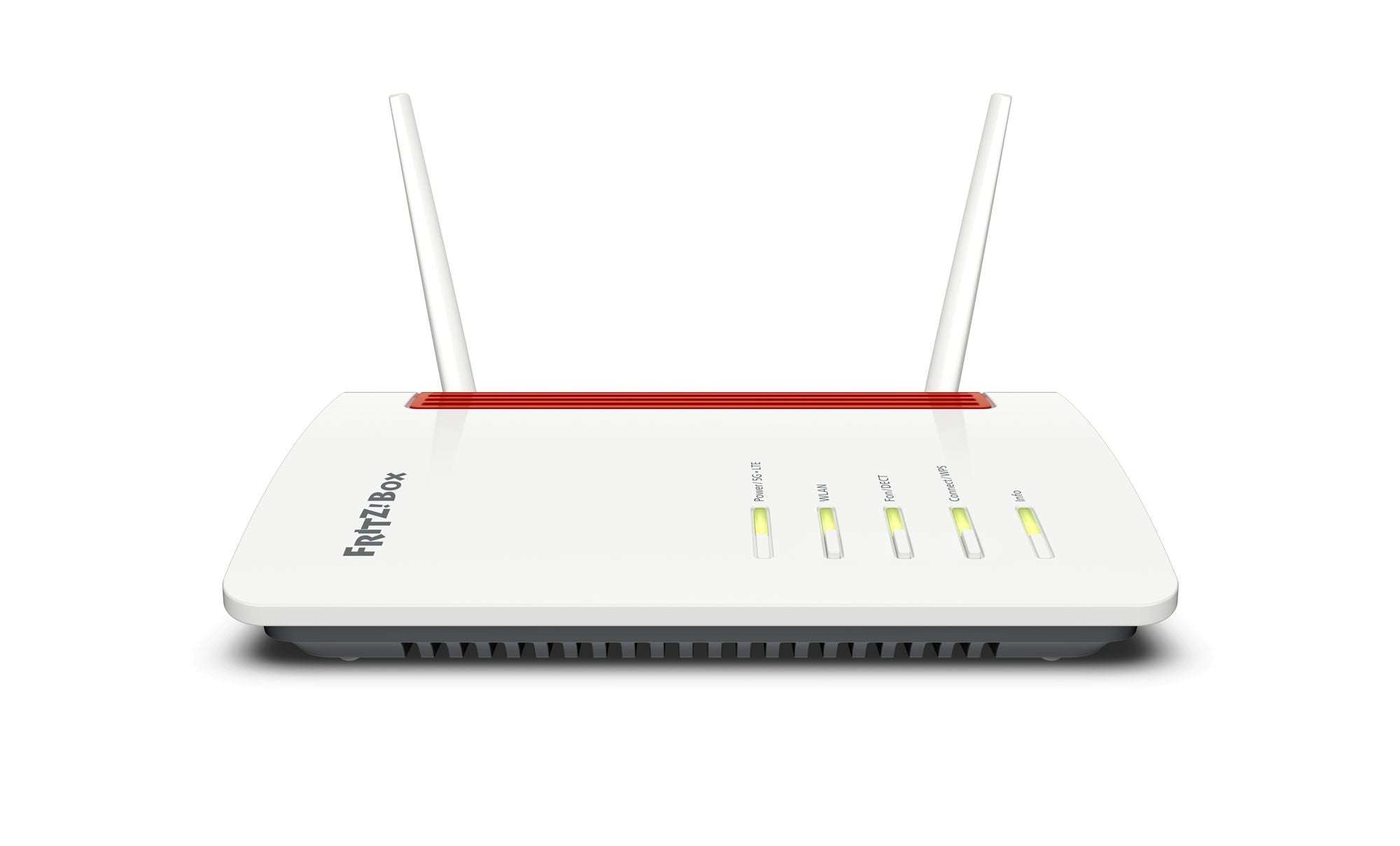 FRITZ!Box 6850 5G routeur sans fil Gigabit Ethernet Bi-bande (2,4 GHz / 5 GHz) Noir, Rouge, Blanc