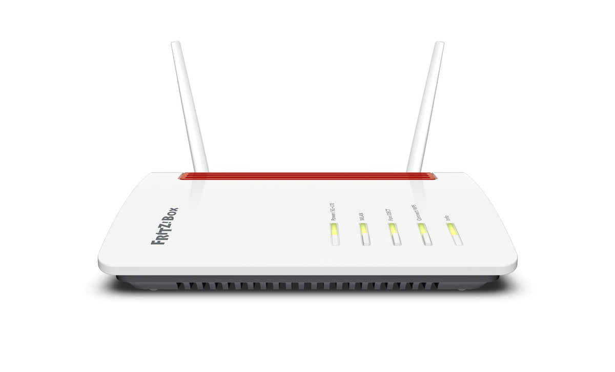 FRITZ!Box 6850 5G routeur sans fil Gigabit Ethernet Bi-bande (2,4 GHz / 5 GHz) Noir, Rouge, Blanc