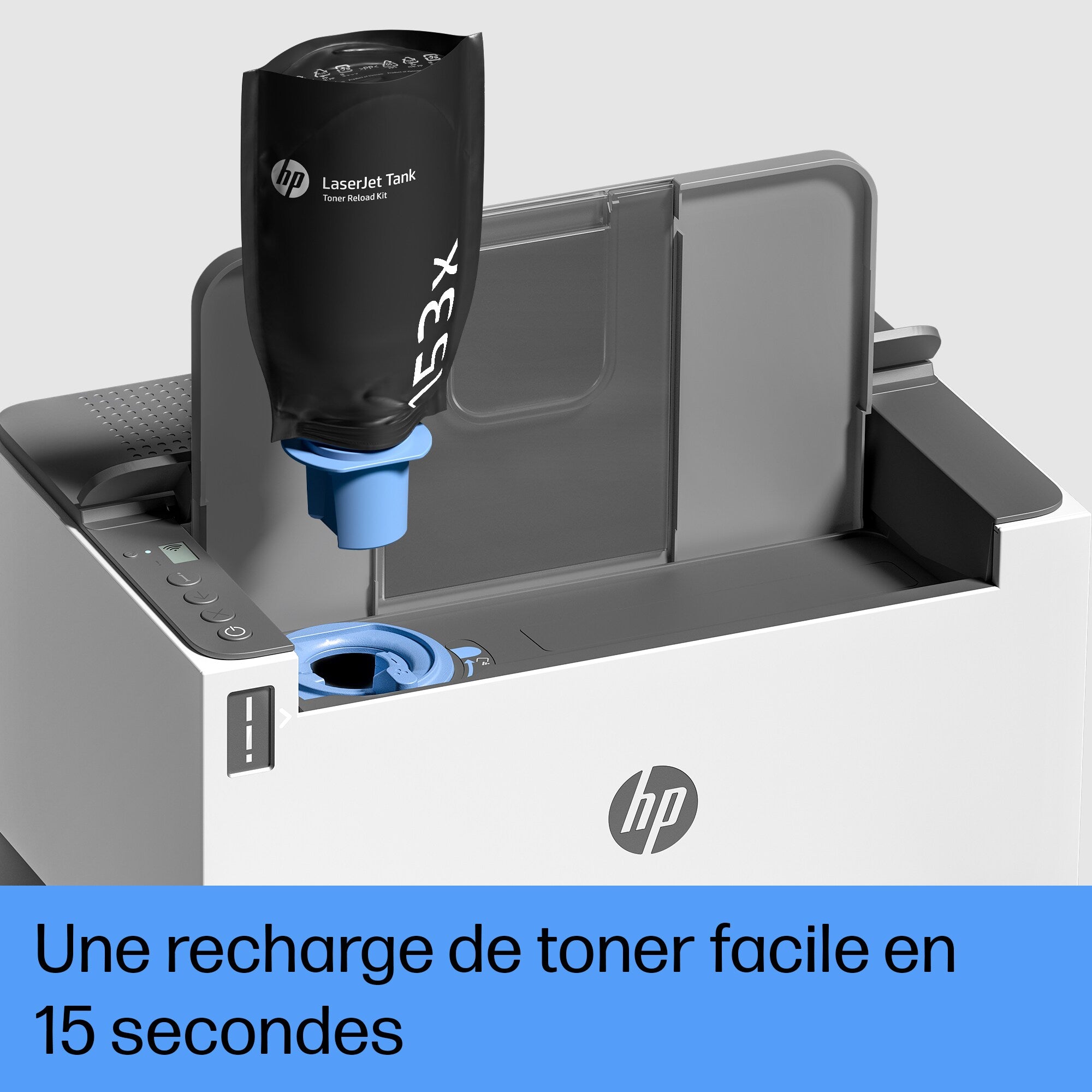 HP LaserJet Imprimante Tank 1504w - Noir et blanc - Imprimante pour Entreprises - Imprimer - Format compact  Éco-énergétique  Wi-Fi double fréquence - Laser - 6