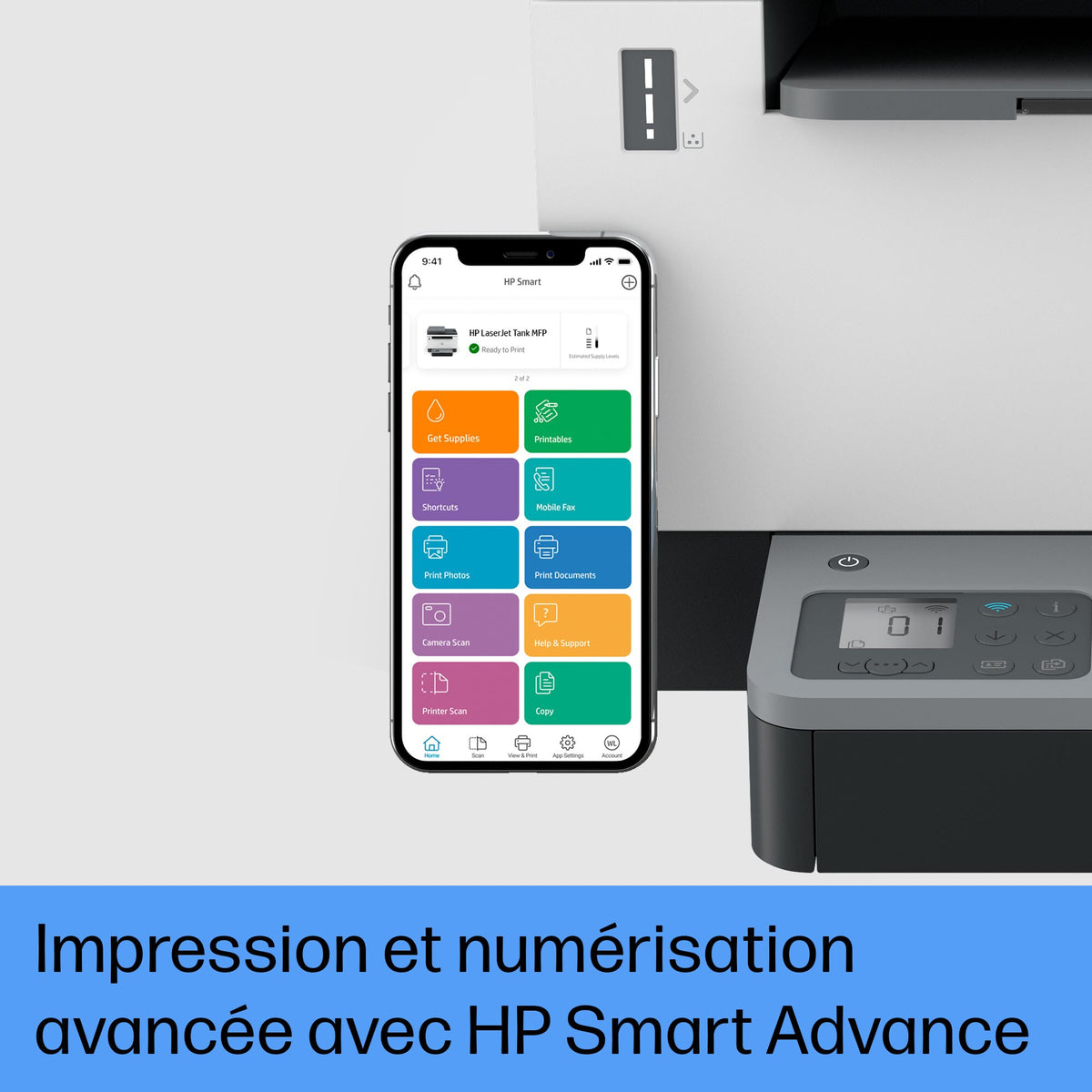 HP LaserJet Imprimante Tank MFP 2604sdw - Noir et blanc - Imprimante pour Entreprises - Impression recto-verso  Numérisation vers e-mail  Numériser vers PDF - L