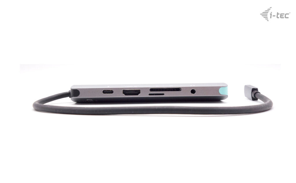 I-TEC USB C Metal Nano Docking Station 1xHDMI4K 1xSD Cardreader 1xmicroSD reader 1xGLAN 3xUSB 3.0 Port 1xUSB-C Sans Alimentation