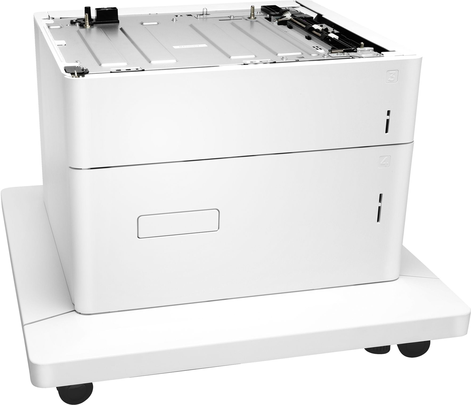 HP Bac 550 feuilles et Bac Haute Capacite 2 000 feuilles et support