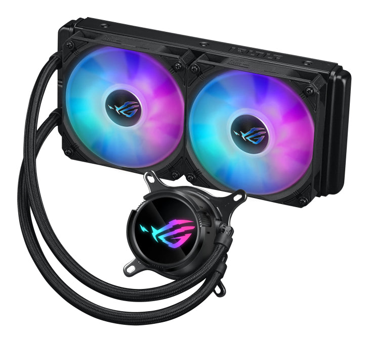 ASUS ROG Strix LC III 240 ARGB all-in-one CPU liquid cooler with 360 rotatable water block Premium ROG ARGB fans