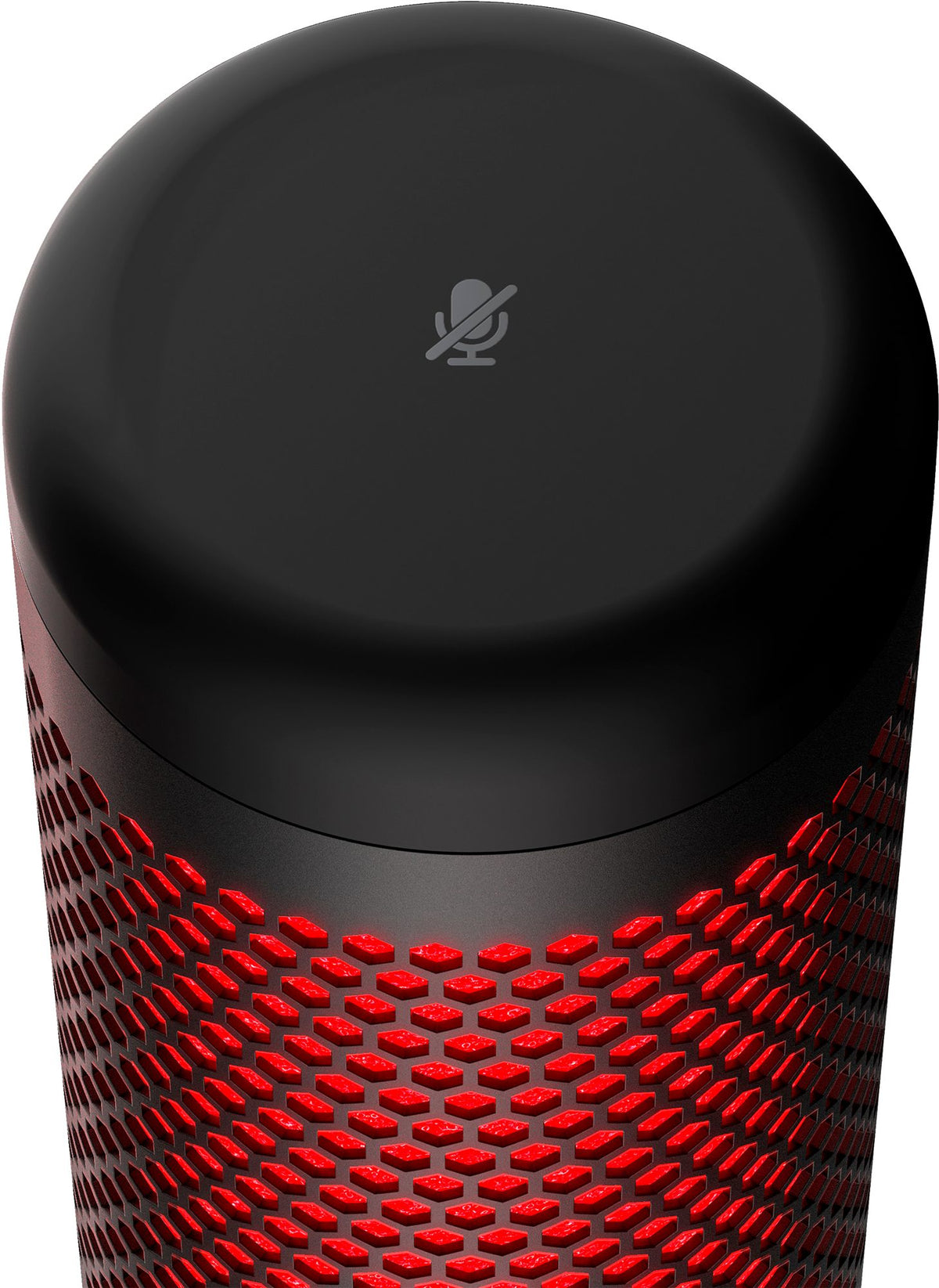 Microphone a condensateur HyperX QuadCast RGB, USB, filtre anti-pop, noir-rouge