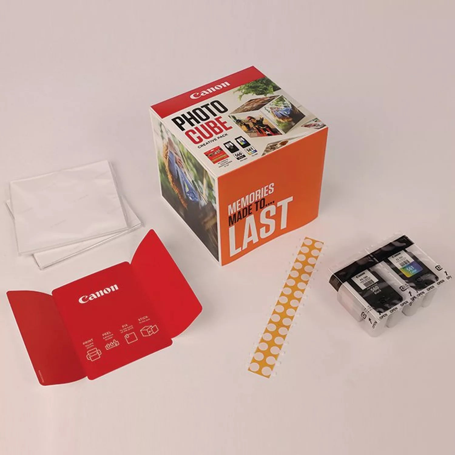 CANON PG-560/CL-561 Ink Cartridge Photo Cube Creative Pack White Orange