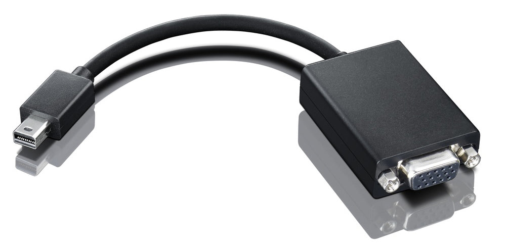 Lenovo 0A36536 câble vidéo et adaptateur VGA (D-Sub) Mini DisplayPort Noir