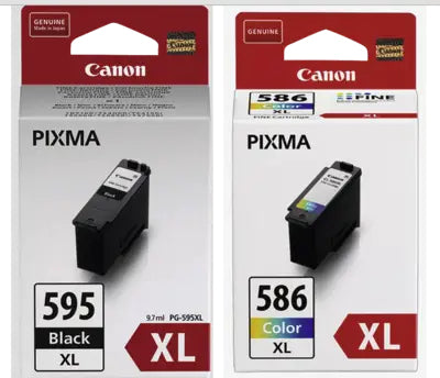 CANON PG-595XL/CL-586XL PVP 4x6 Photo Paper GP-501 50sheets + XL Black & XL Colour Cartridges