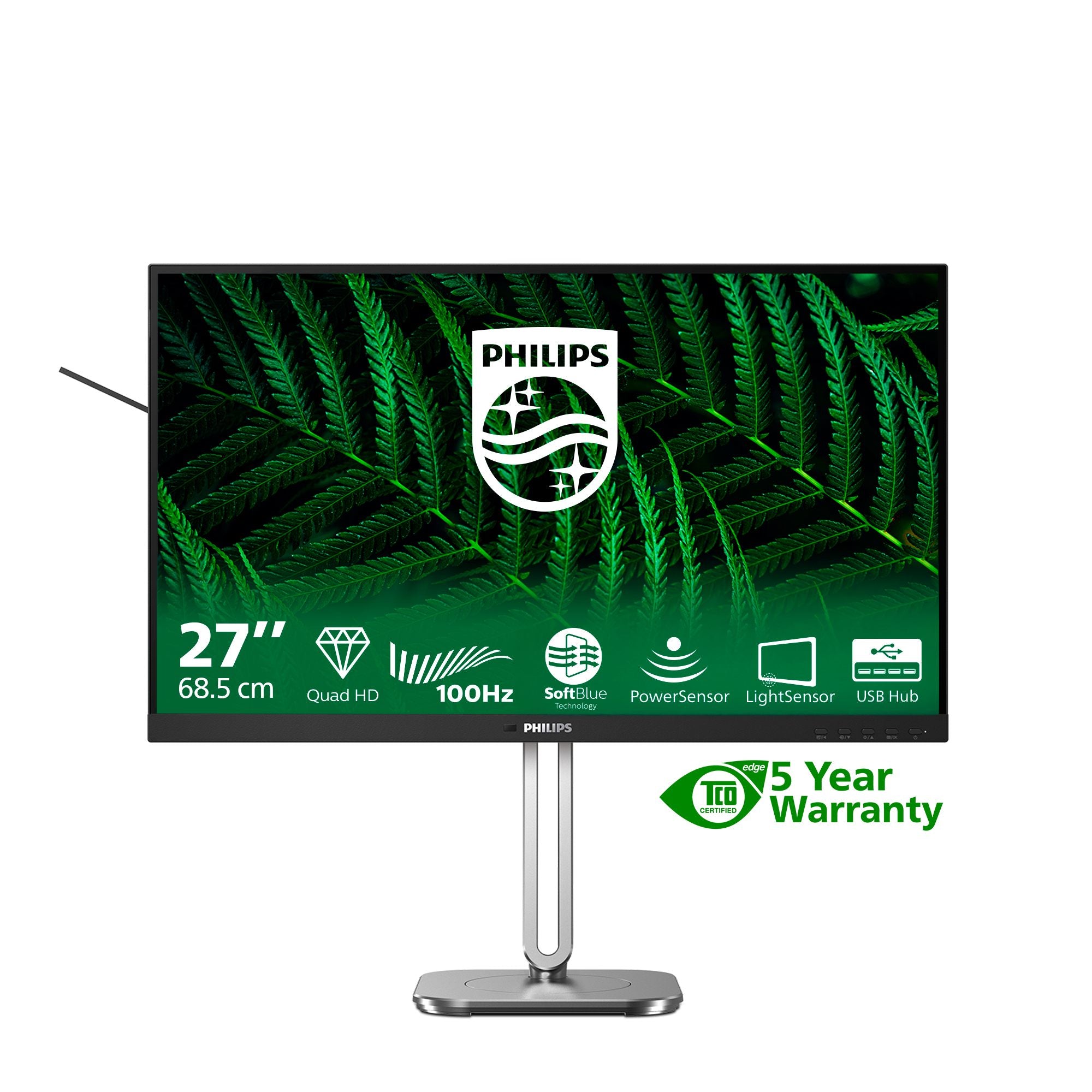PHILIPS 27B2G5500/00 Ecran 27p QHD LED 16:9 IPS 75Hz 2xHDMI 1.4 DP 1.2