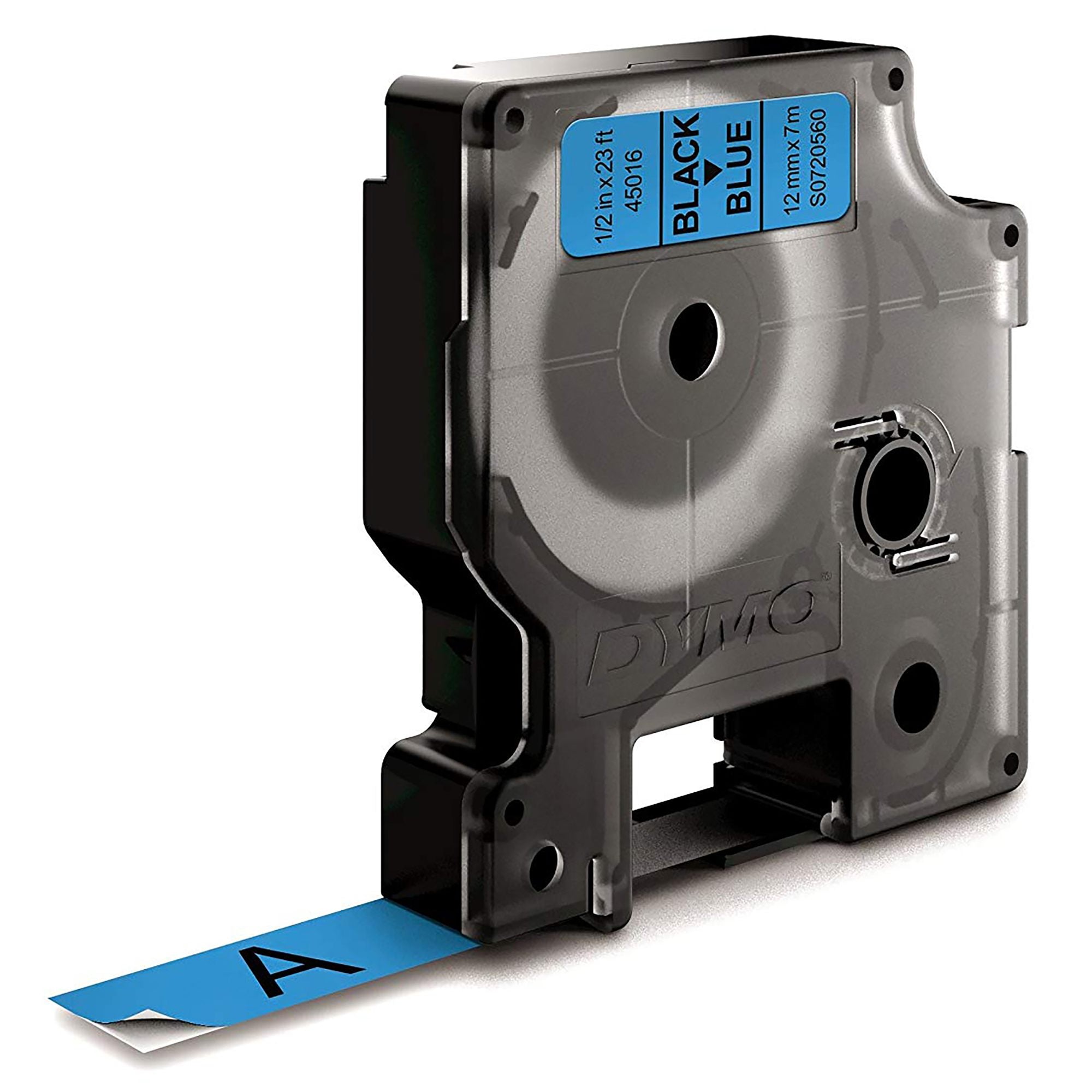 Ruban 12MM noir sur bleu pour LP150/250-LM350/450/210D/220P
