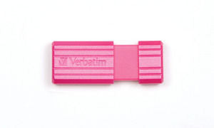 USBMemory/8GB Pinstripe Hot Pink