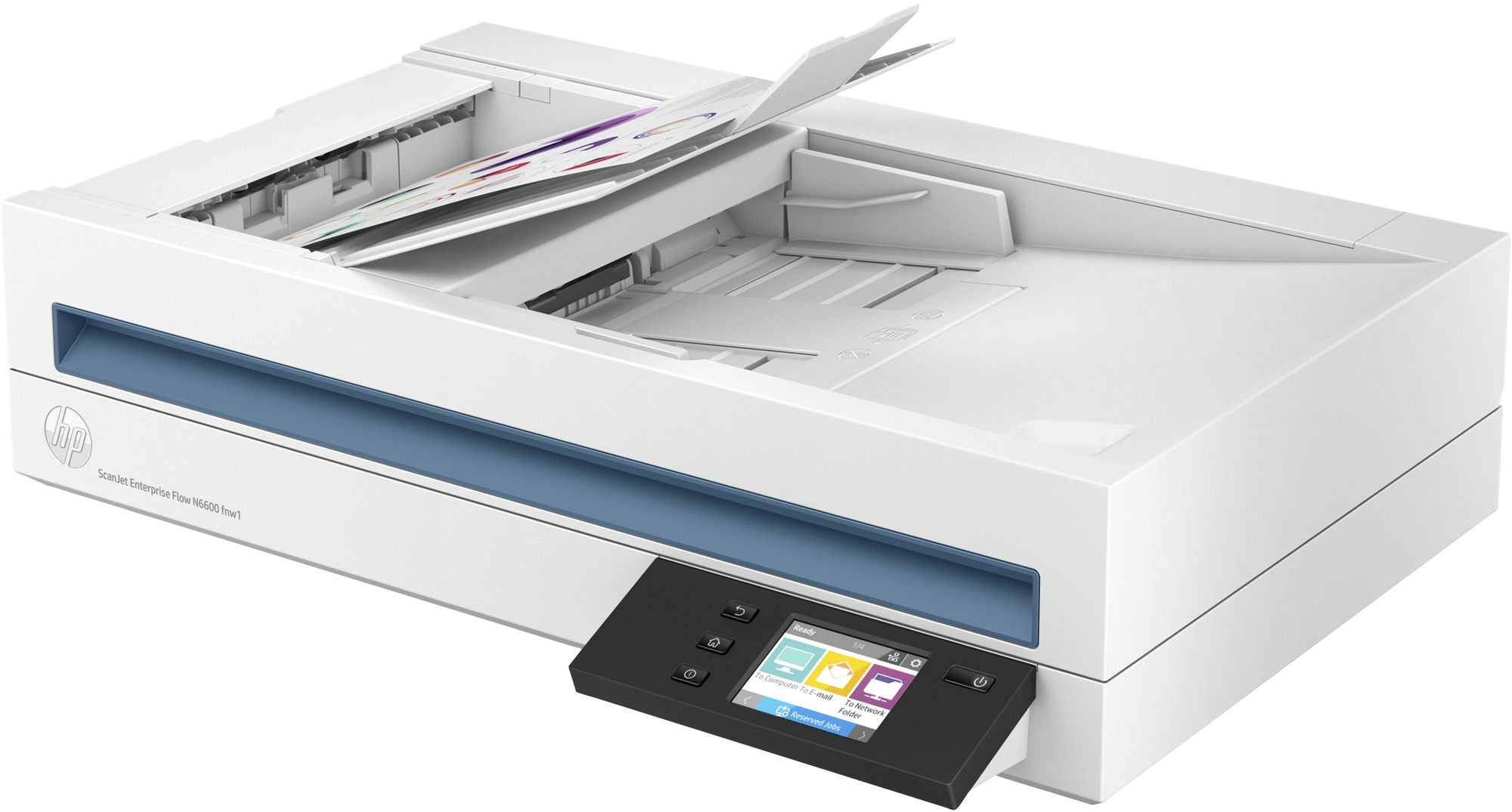 HP ScanJet Enterprise Flow N6600 fnw1 scanner à plat Réseau/USB A4 avec chargeur auto de 100 feuilles - jusqu’à 50 ppm/100ipm