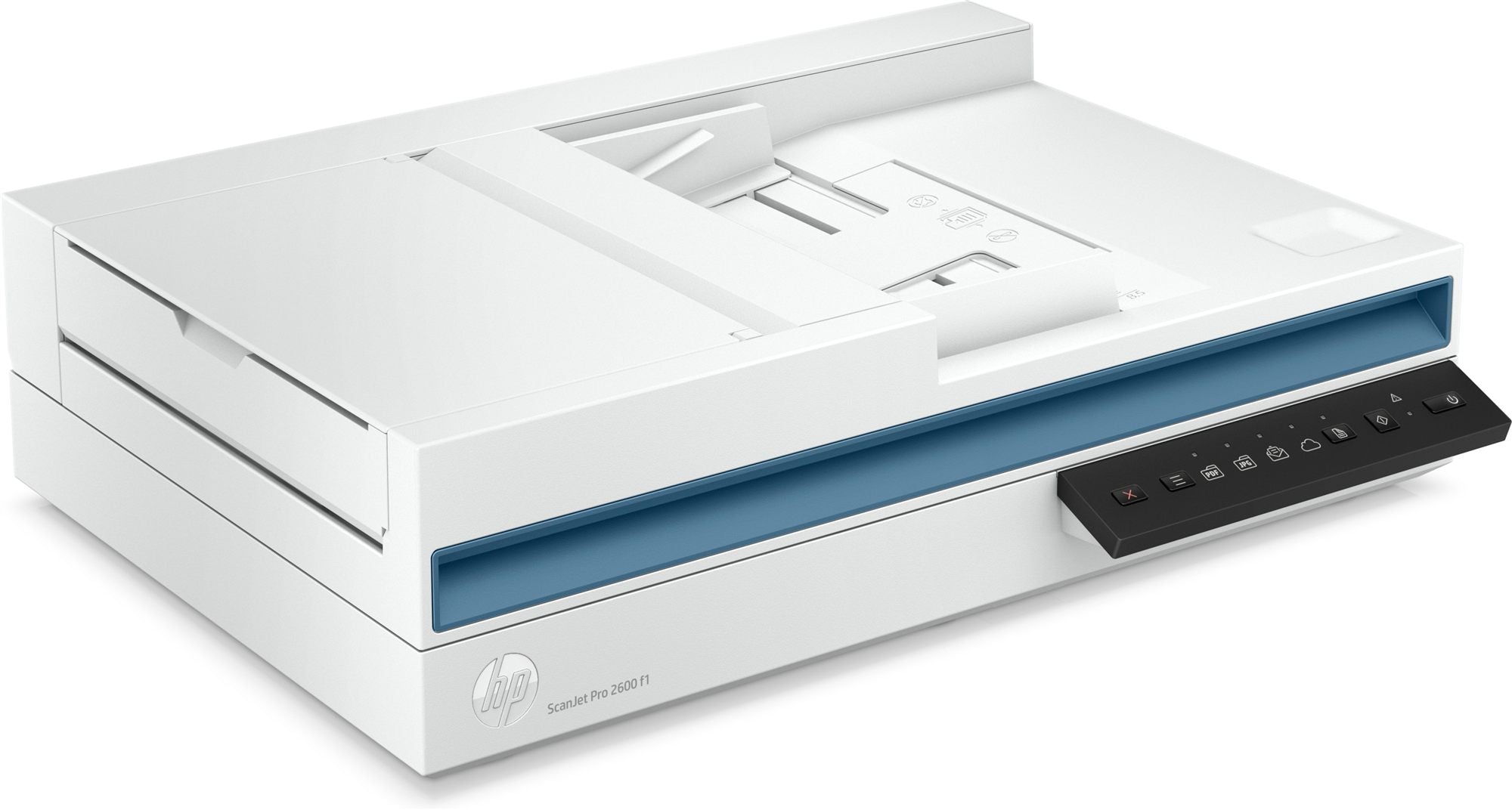 HP Scanjet Pro 2600 f1 Document scanner CMOS CIS Duplex A4 1200dpix1200dpi 25ppm mono 25ppm colour ADF 60sheets 1500scans USB
