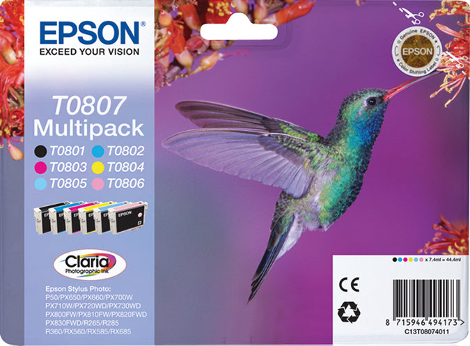 Ink/T0807 Hummingbird7.4ml CLcMLmYK