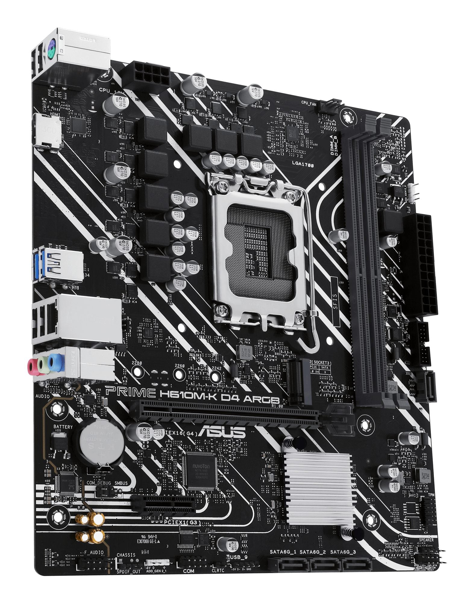 ASUS PRIME H610M-K D4 ARGB LGA1700 micro-ATX motherboard 2xDDR4 4xSATA PCIe 4.0 M.2 slot