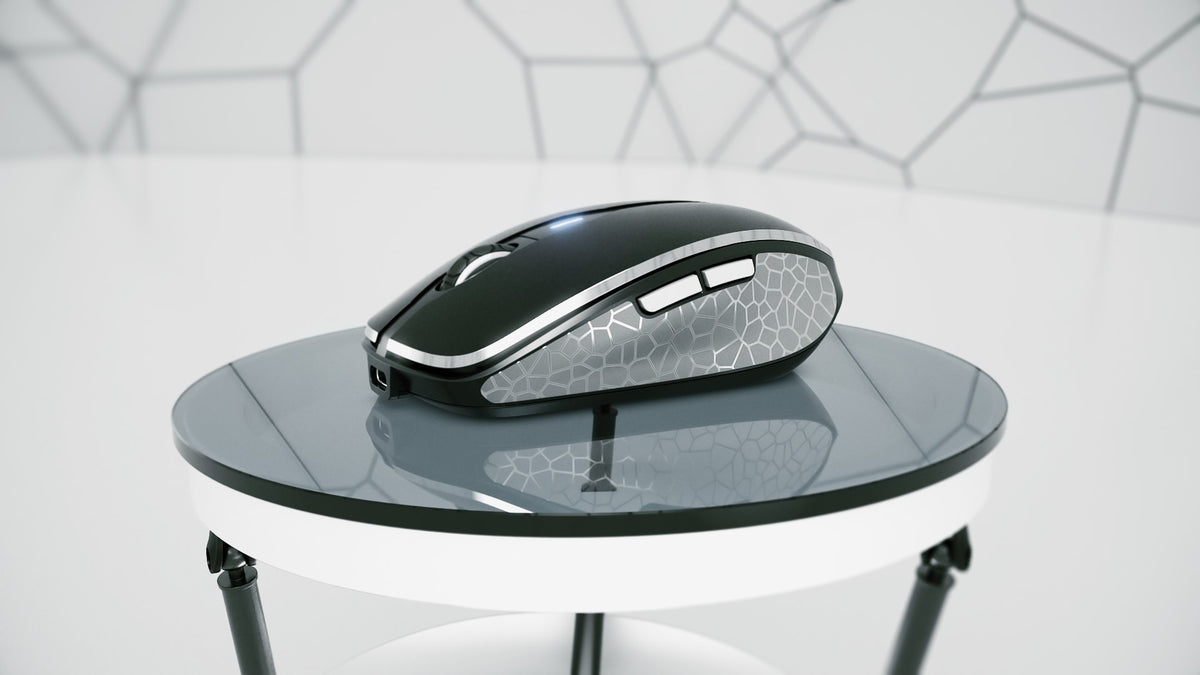 CHERRY Souris MW 8C ADVANCED sans fil USB & Bluetooth noire/argent rechargeable