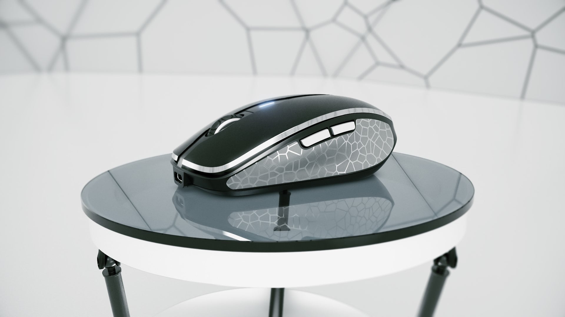 CHERRY Souris MW 8C ADVANCED sans fil USB & Bluetooth noire/argent rechargeable