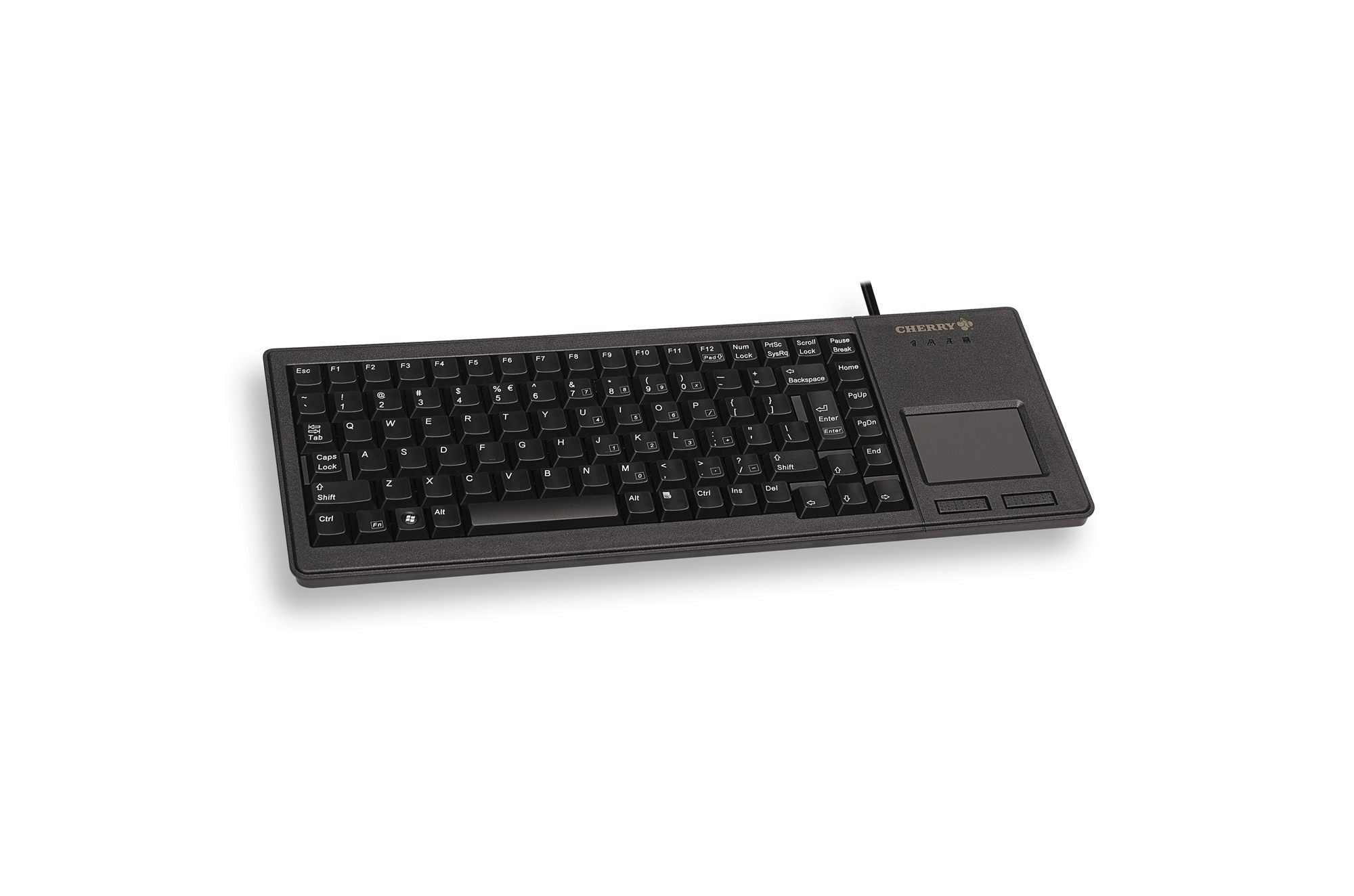 Cherry clavier miniature + touchpad azerty usb noir