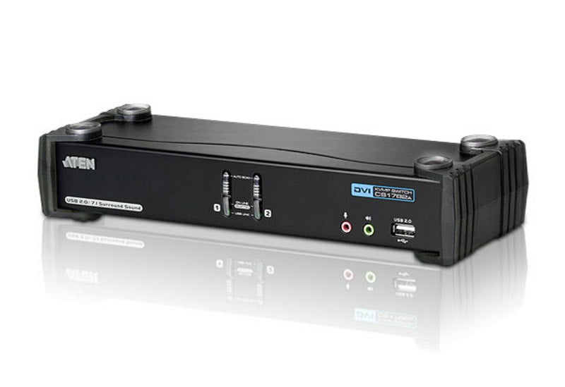 Aten CS1782A KVM DVI Haute résol./USB 2 ports + Audio