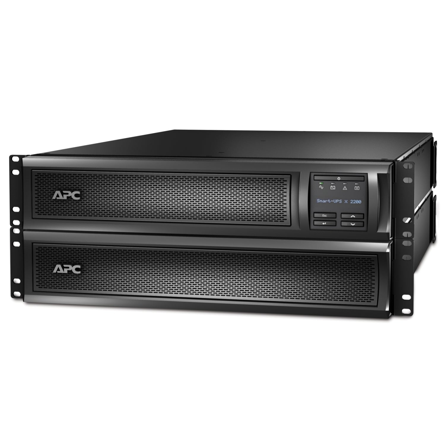 APC Smart-UPS X 2200 Rack/Tower LCD UPS Rack AC 208/230V 1980Watt 2200VA 1-phase RS-232 USB output connectors 11 2U Black