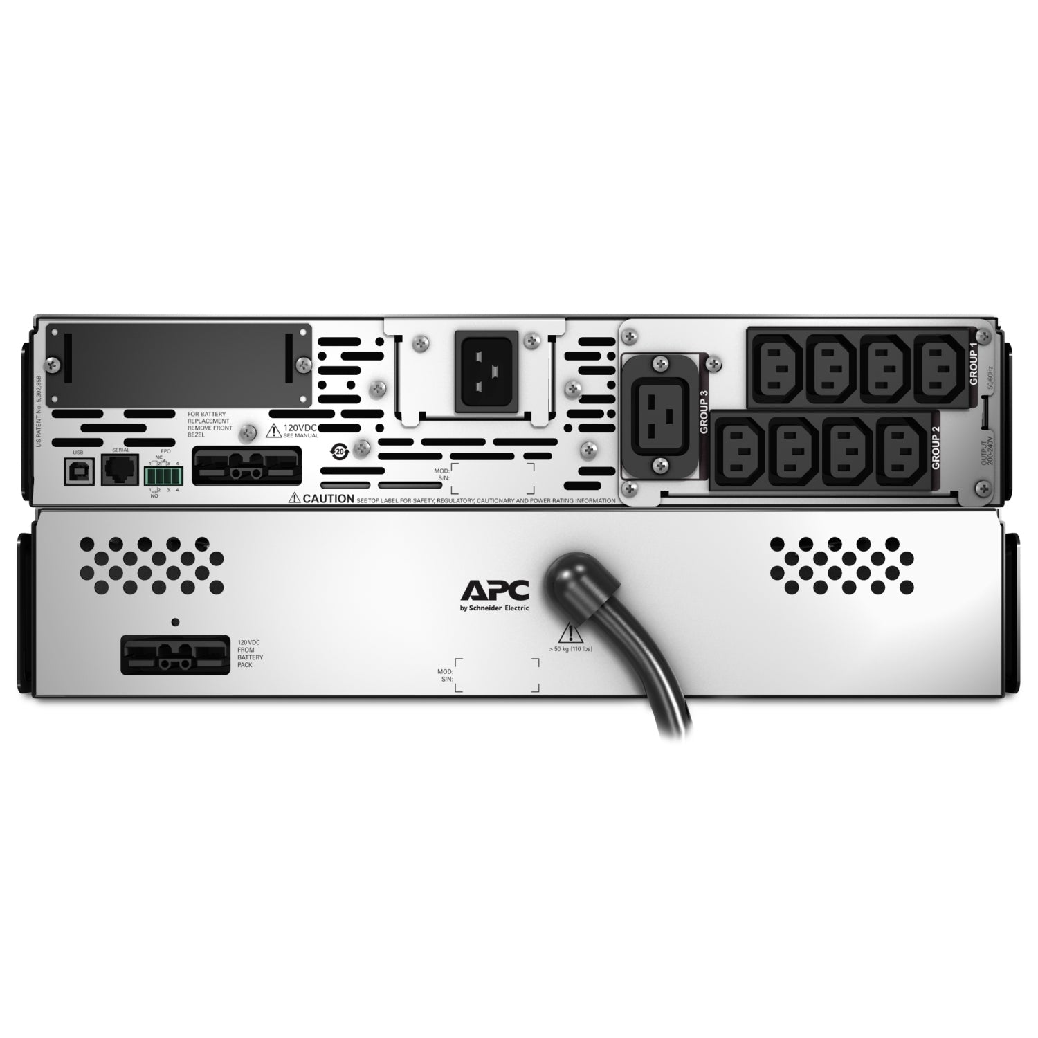 APC Smart-UPS X 2200 Rack/Tower LCD UPS Rack AC 208/230V 1980Watt 2200VA 1-phase RS-232 USB output connectors 11 2U Black
