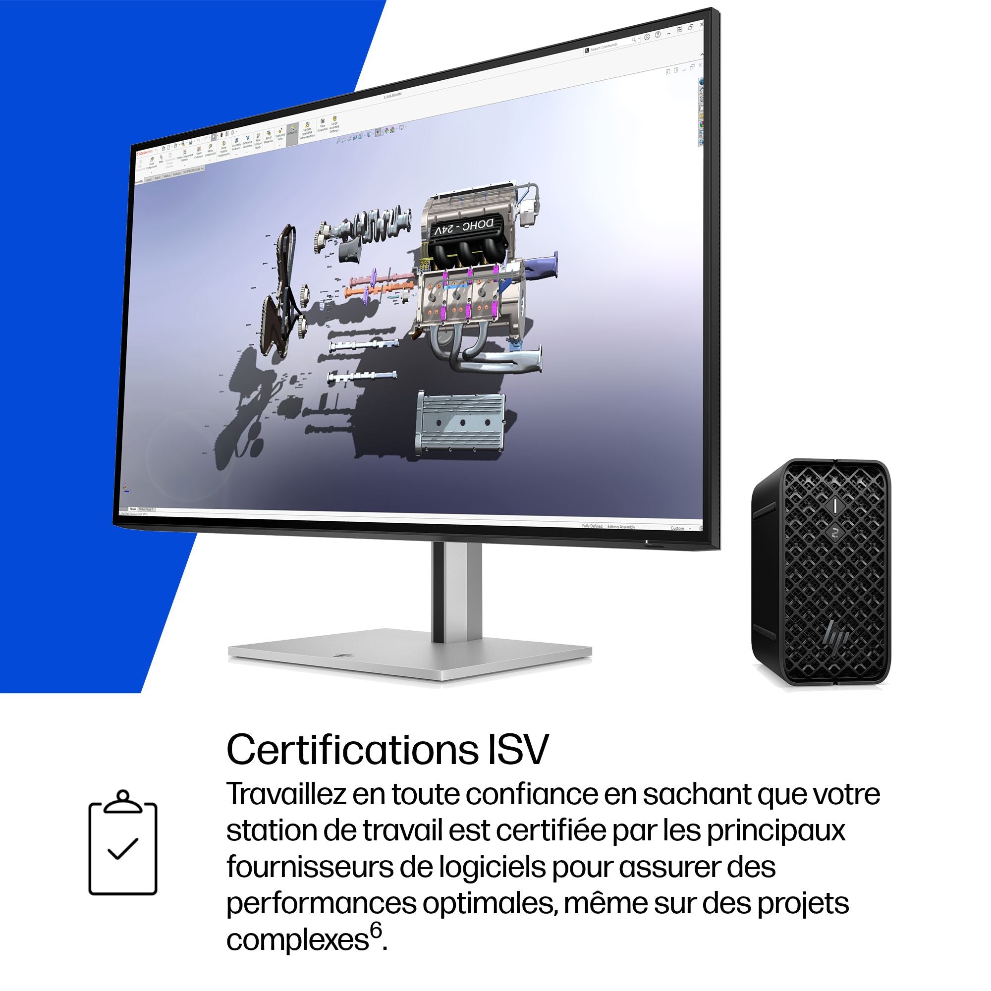 HP Z2 Mini G1a AMD Ryzen AI Max+ PRO 395 128Go 2To SSD Zturbo AMD Radeon 8060S W11P 3/3/3