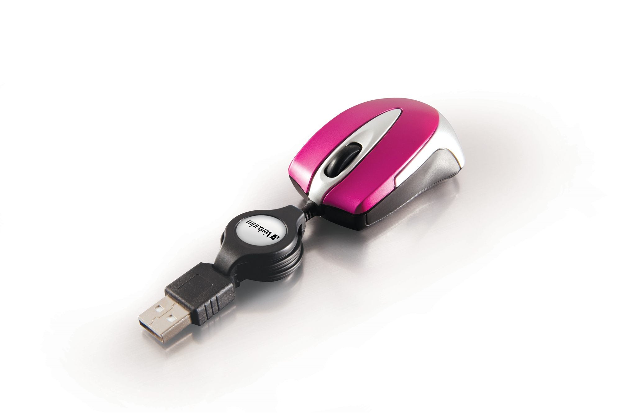 GO MINI OPTICAL TRAVEL MOUSE HOT PINK