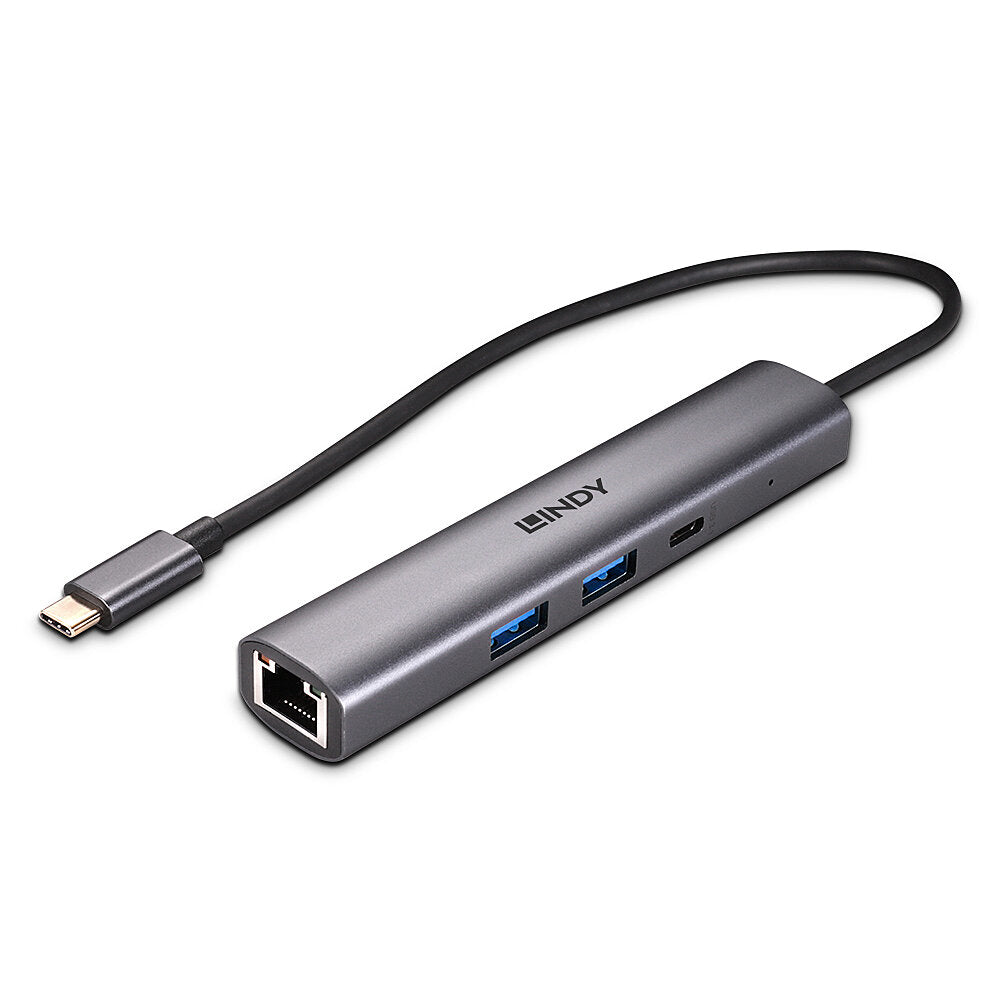 LINDY USB 3.2 Gen 2 Type C Hub & Gigabit Ethernet