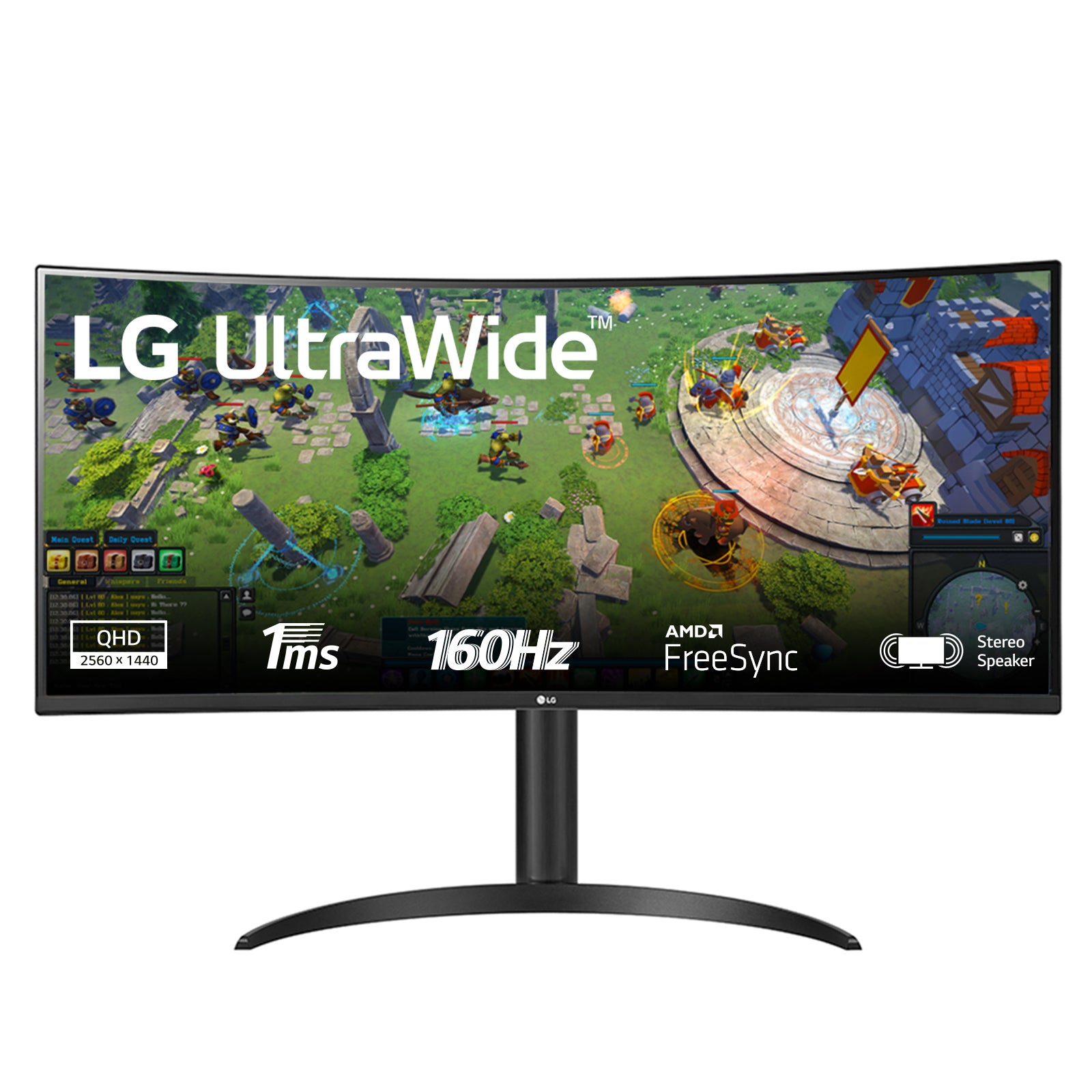 ECRAN LG 34  Noir 34WP65CP-B gaming 160Hz 21:9 UWQHD 5ms 3440x1440 300cd/m2 2xH