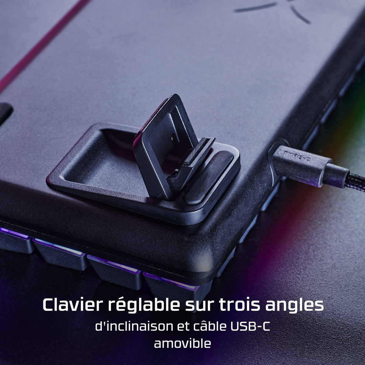 Clavier mécanique HyperX Alloy Origins 65 RGB - interrupteurs HX Red - QWERTY US INT