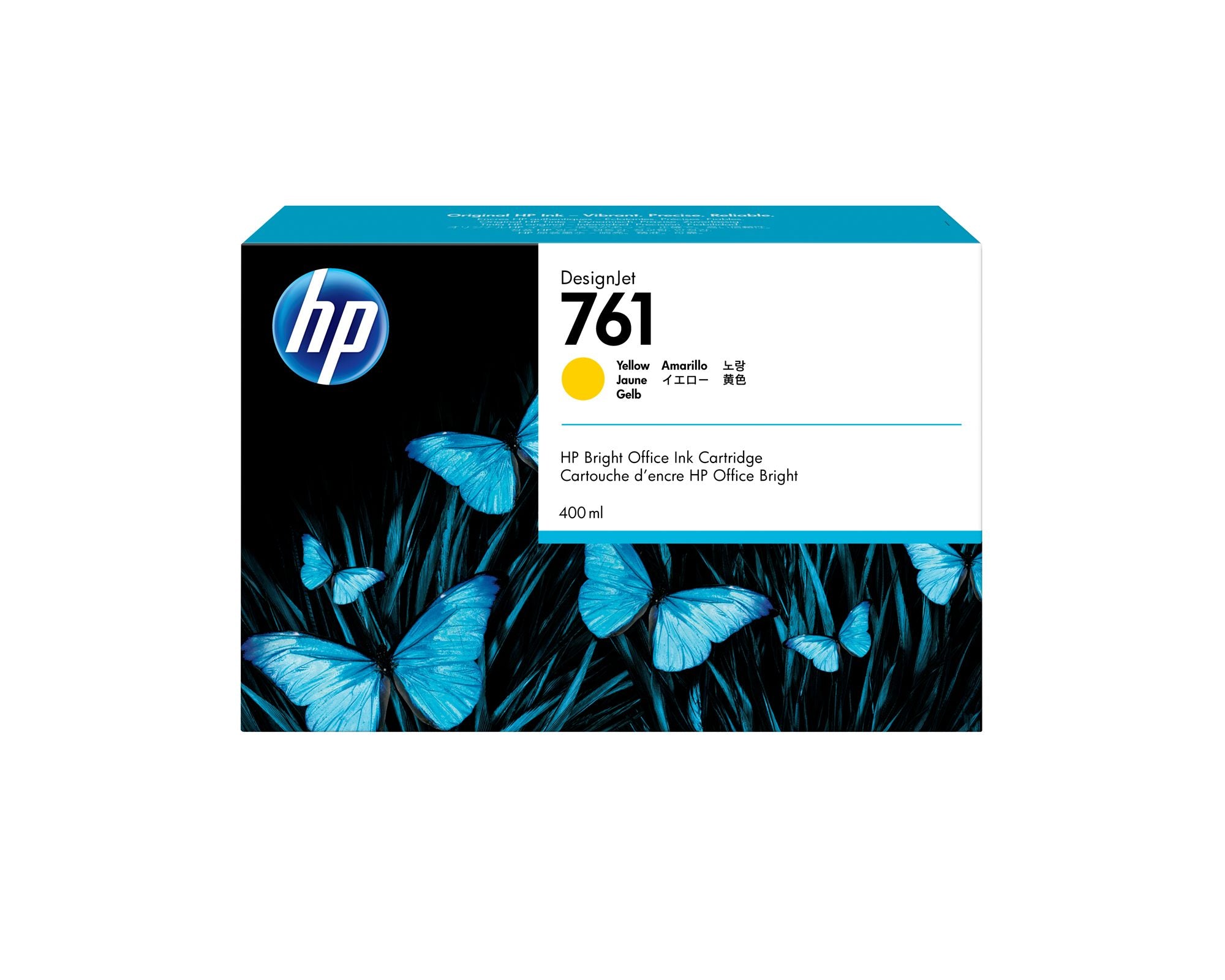HP 761 original Ink cartridge CM992A yellow standard capacity 400ml 1-pack