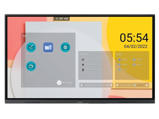 Sharp PN-L862B Touch Display