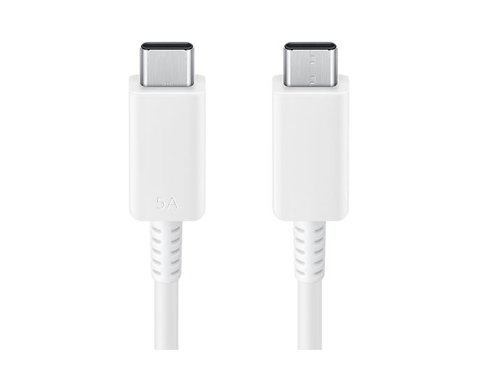 Samsung EP-DX510JWEGEU - Câble USB Type-C Vers USB Type-C (5A - 1,80m) Blanc -  Emballage Original