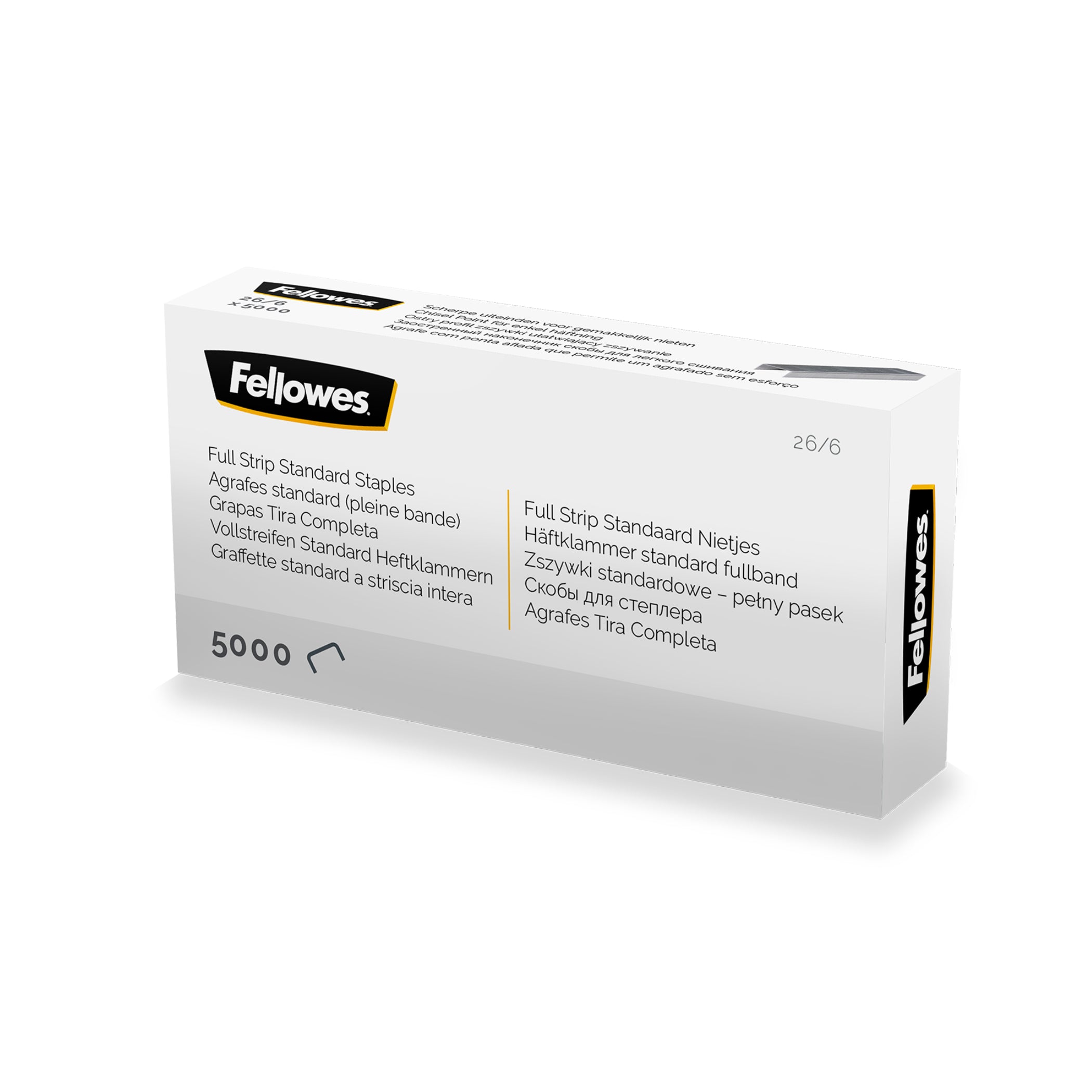 FELLOWES 26/6 Full Strip Staples Pack 5000