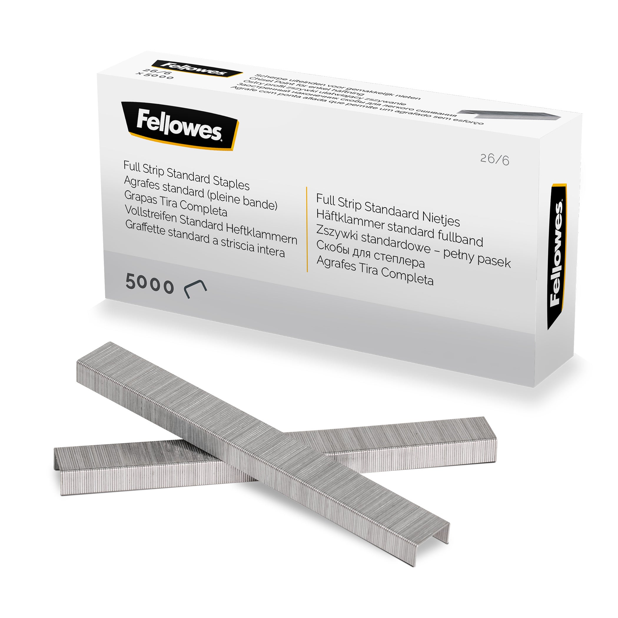 FELLOWES 26/6 Full Strip Staples Pack 5000