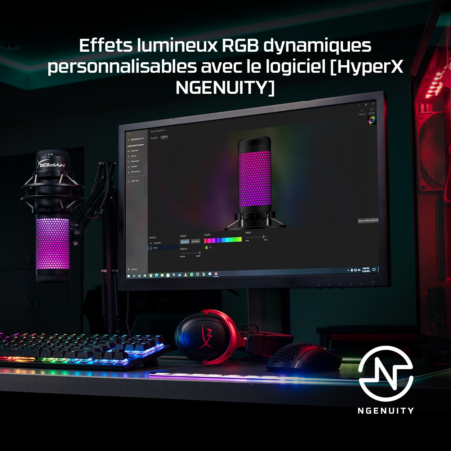 HyperX QuadCast S USB WHT Microphone