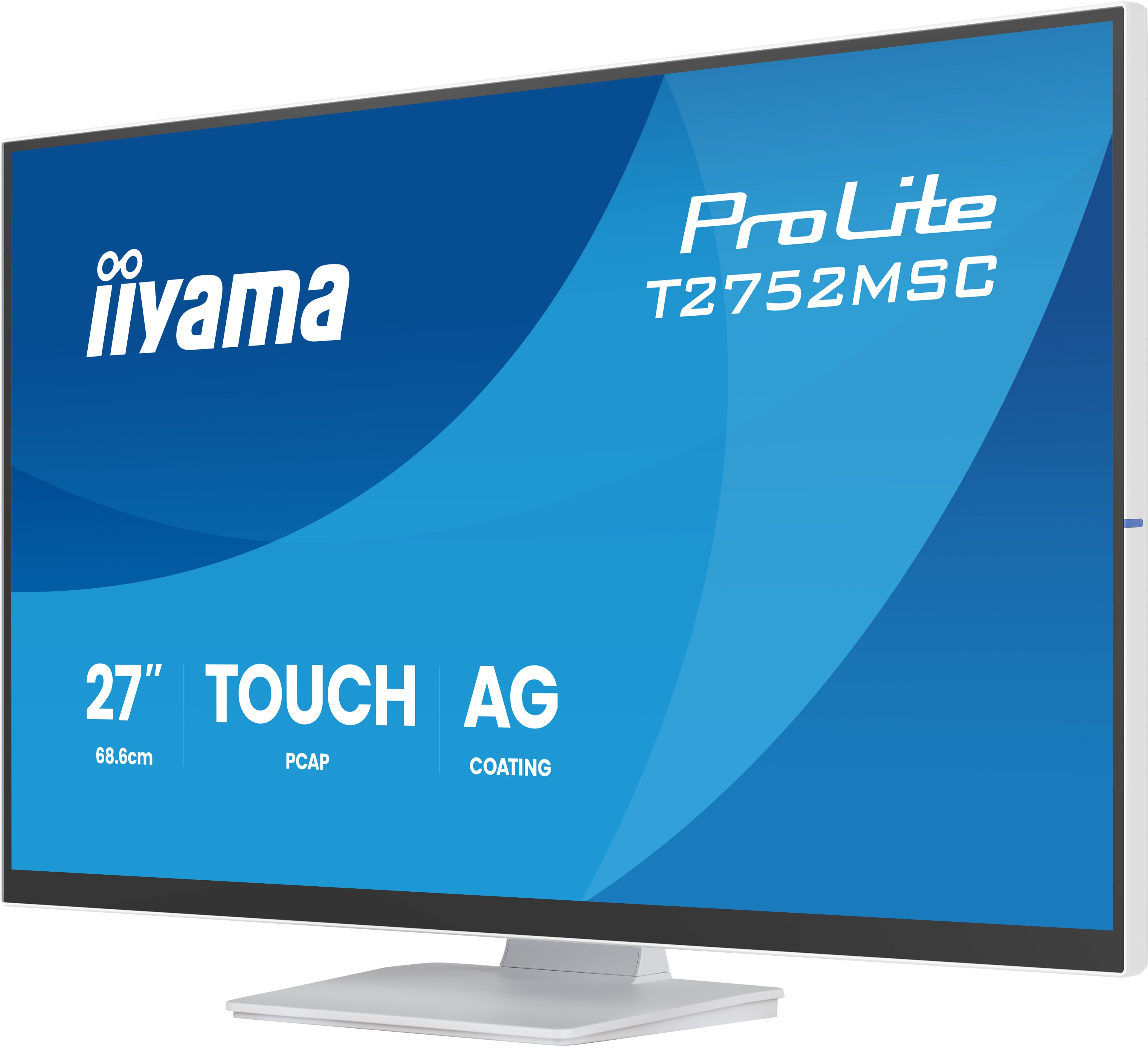 "iiyama ProLite T2752MSC-W1AG écran plat de PC 68,6 cm (27"") 1920 x 1080 pixels Full HD LCD Écran tactile Blanc"