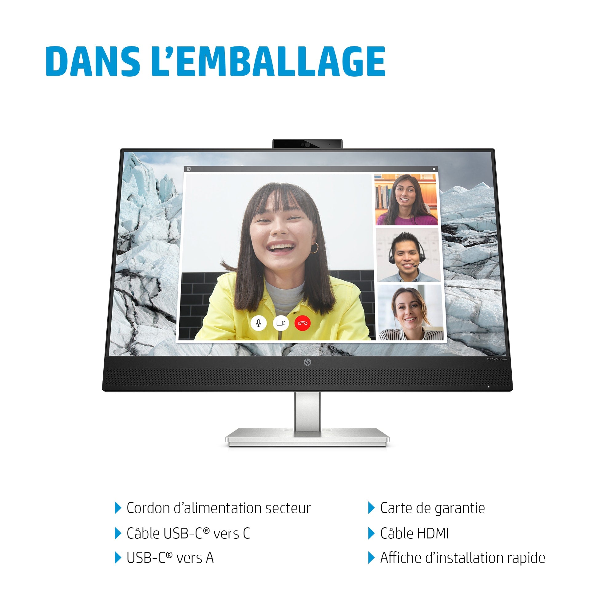 "HP E-Series E27m G4 68,6 cm (27"") 2560 x 1440 pixels Quad HD Noir"