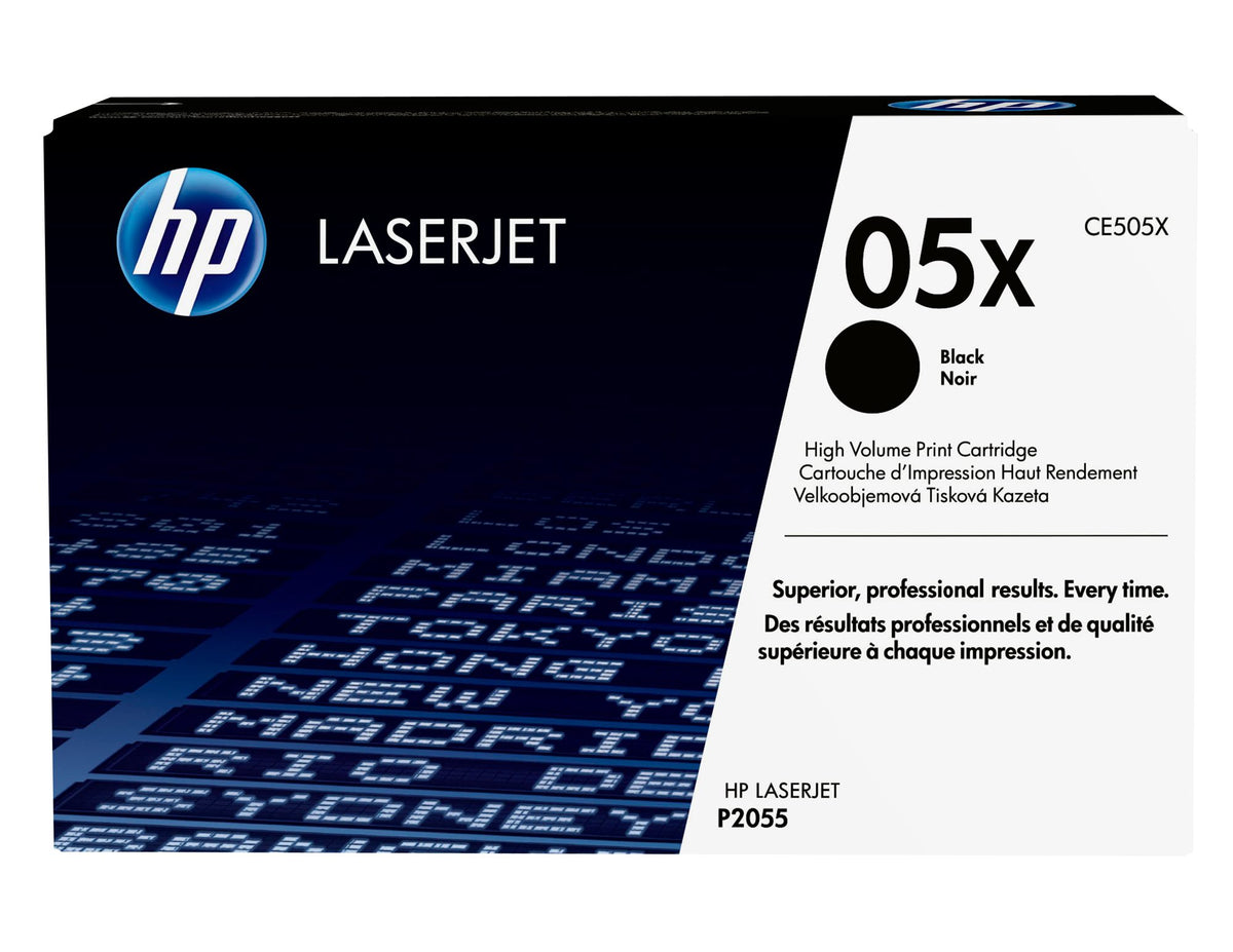 HP 05X original LaserJet Toner cartridge CE505X black high capacity 6.500 pages 1-pack Smart Printing Technology