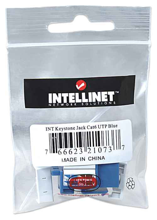 Intellinet 210737 Module keystone C6 UTP bleu