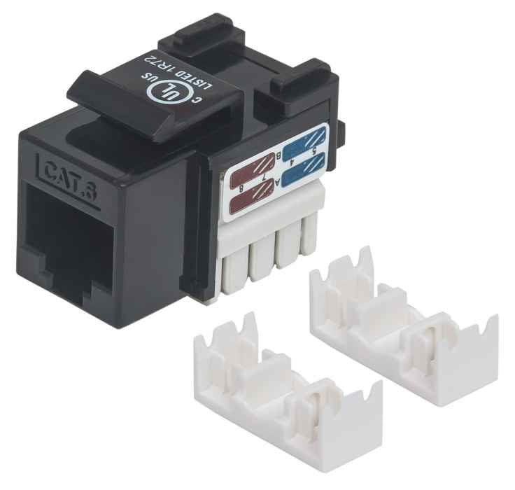 Intellinet 210720 Module keystone C6 UTP noir