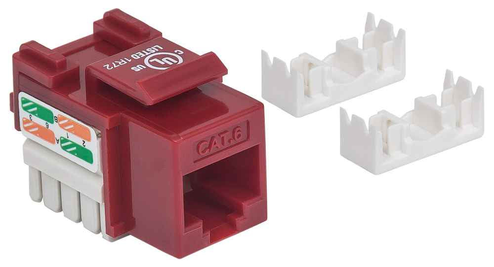 Intellinet 210614 Module keystone C6 UTP rouge