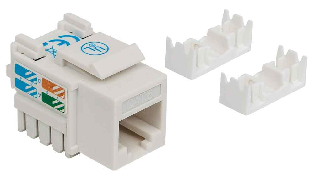 Intellinet 210591 Module keystone C6 UTP blanc