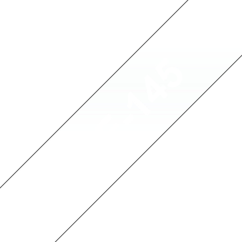 BROTHER P-TOUCH TZE-145 blanc sur clear 18mm