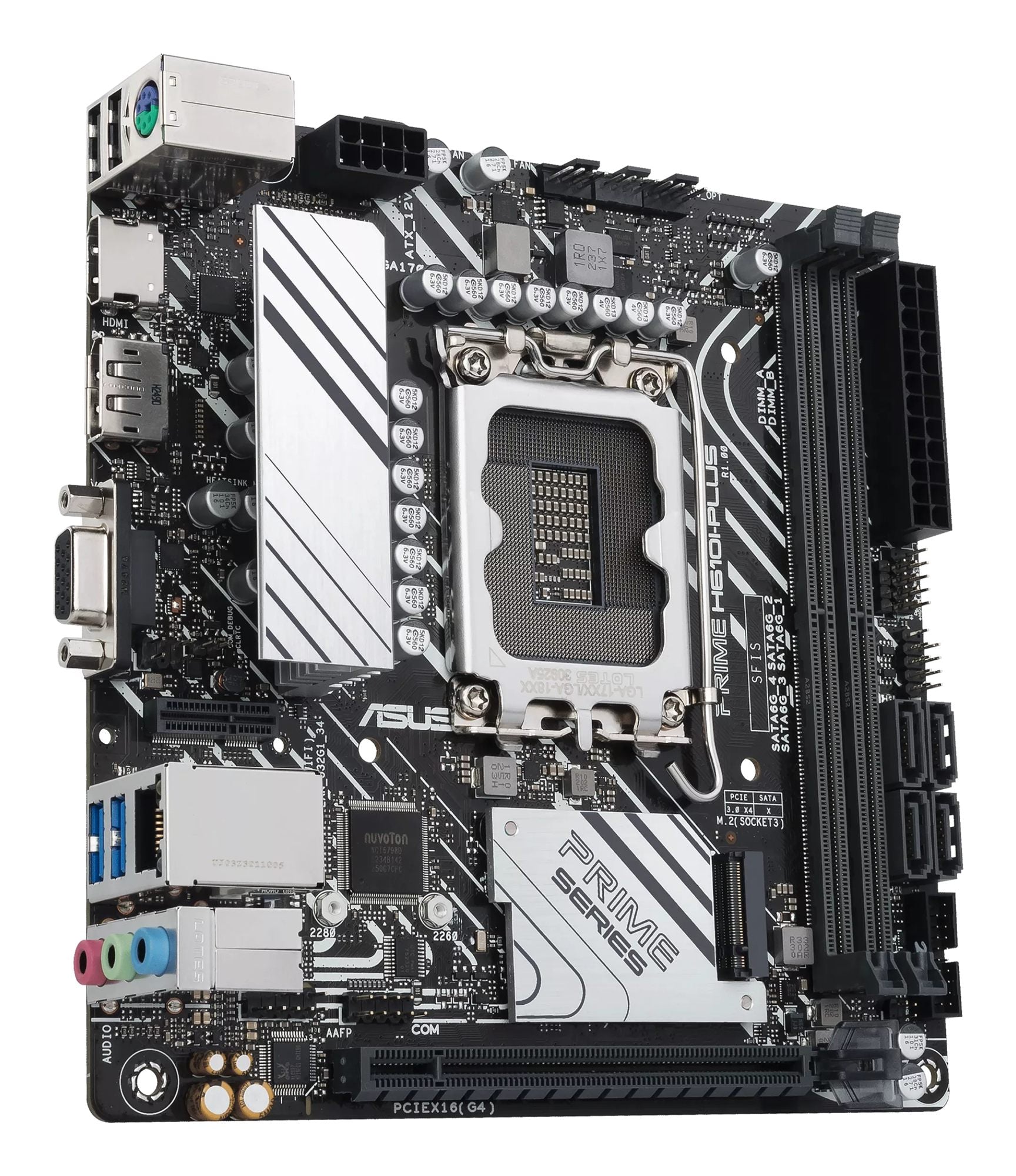 ASUS PRIME H610I-PLUS-CSM Intel LGA 1700 2DDR5 miniATX 4xSATA MB 1xHDMI 1xDP 1xD-Sub