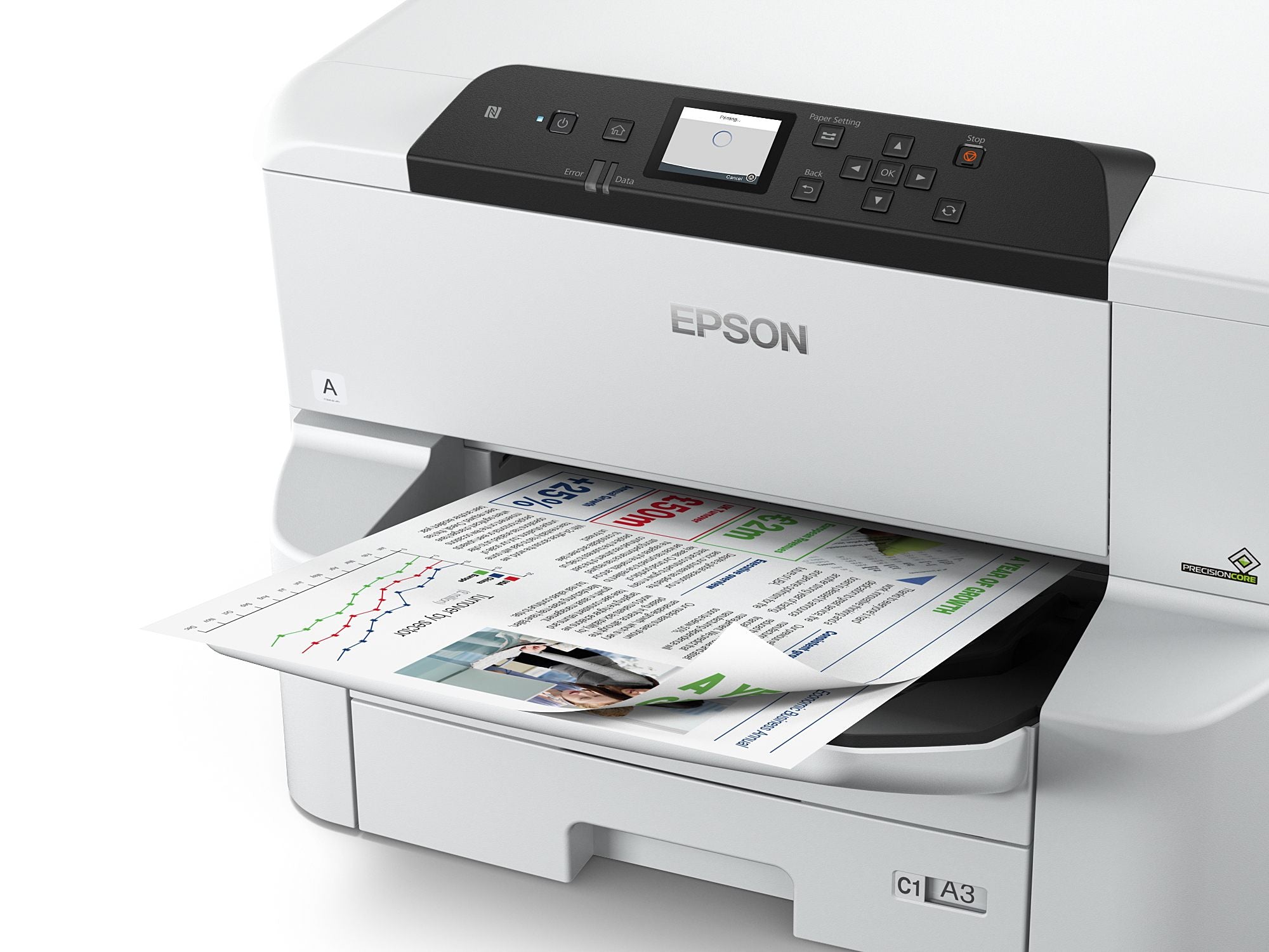 EPSON WorkForce Pro WF-C8190D3TWC Printer colour Duplex ink-jet A3 4800x1200dpi 35ppmm ono/35ppm colour LAN NFC USB 3.0 Wi-Fi