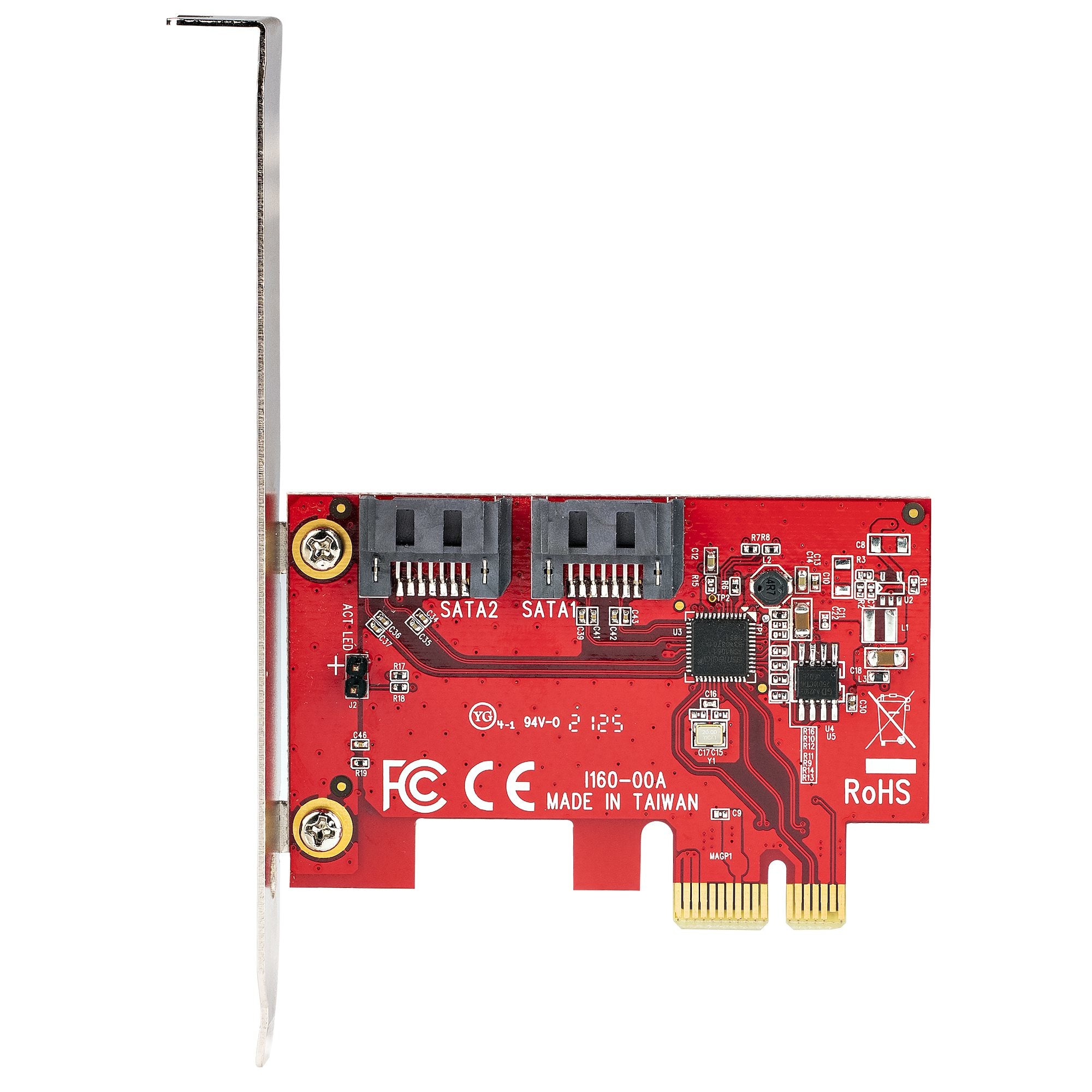 SATA PCIe Card 2 Ports 6Gbps Non-RAID