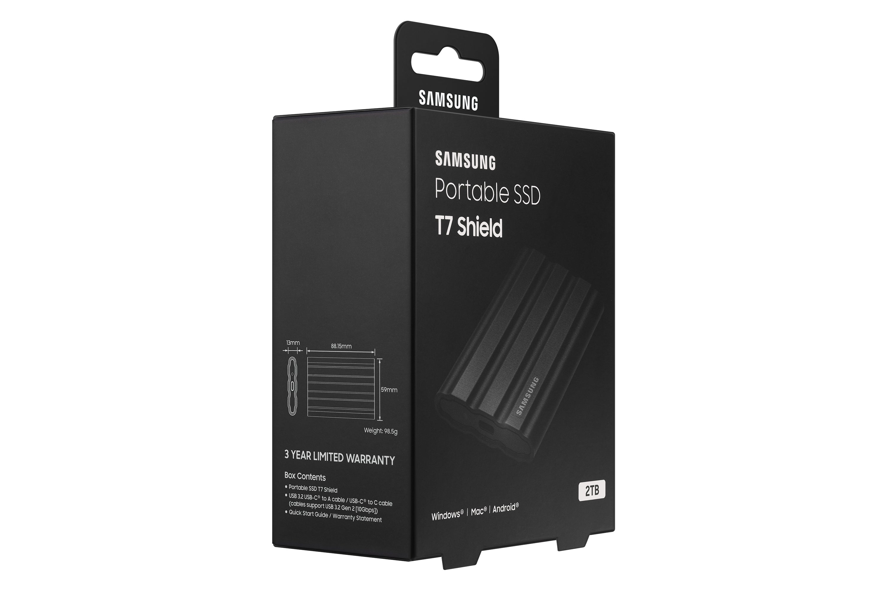 Samsung T7 Shield 2 TB Black