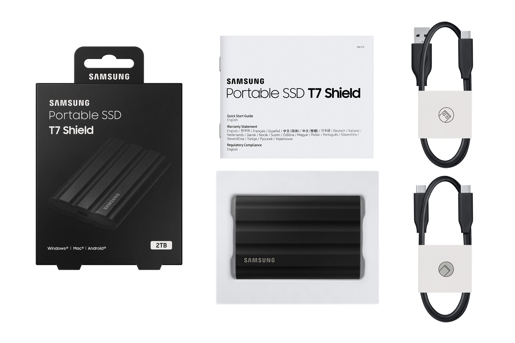 Samsung T7 Shield 2 TB Black