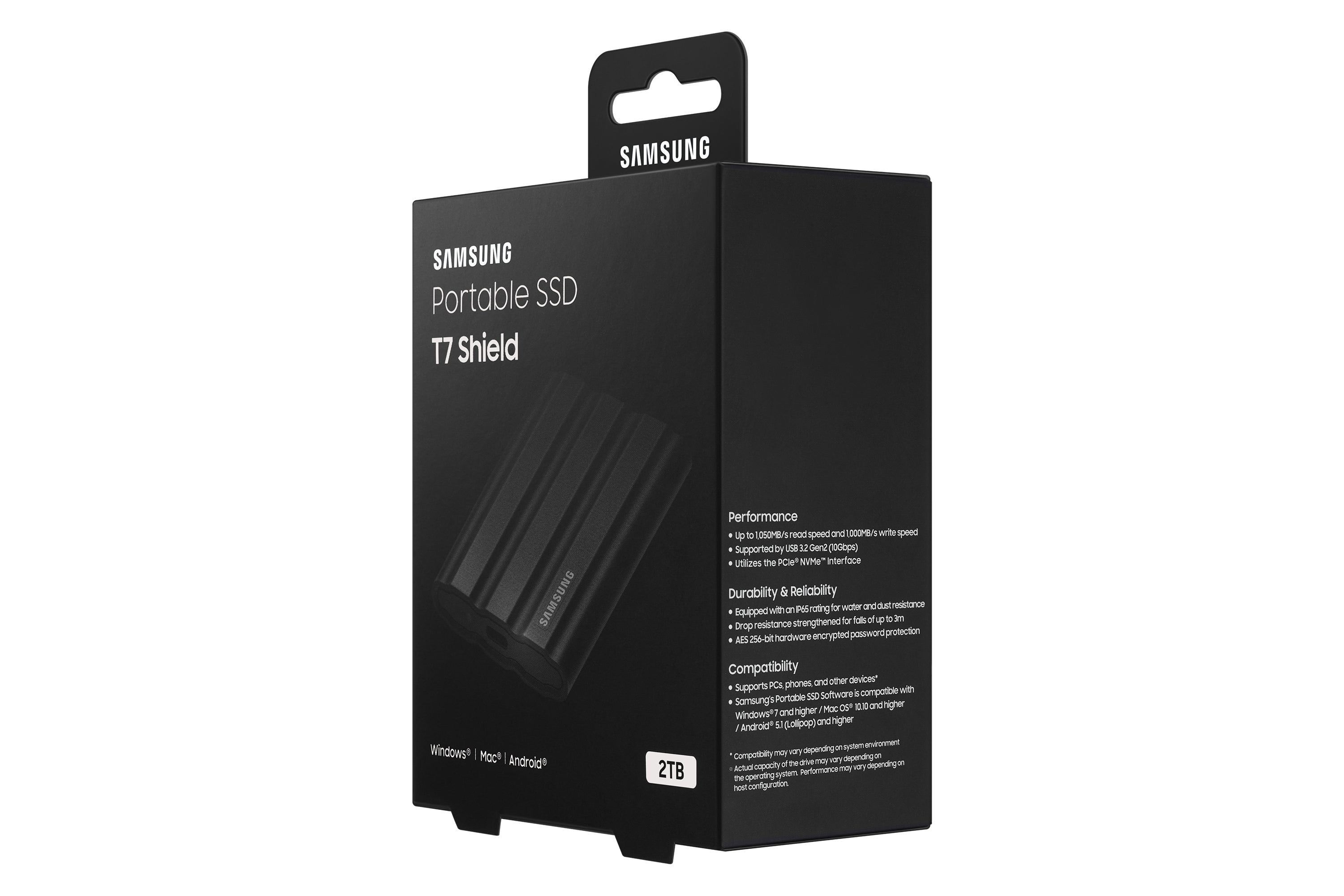 Samsung T7 Shield 2 TB Black