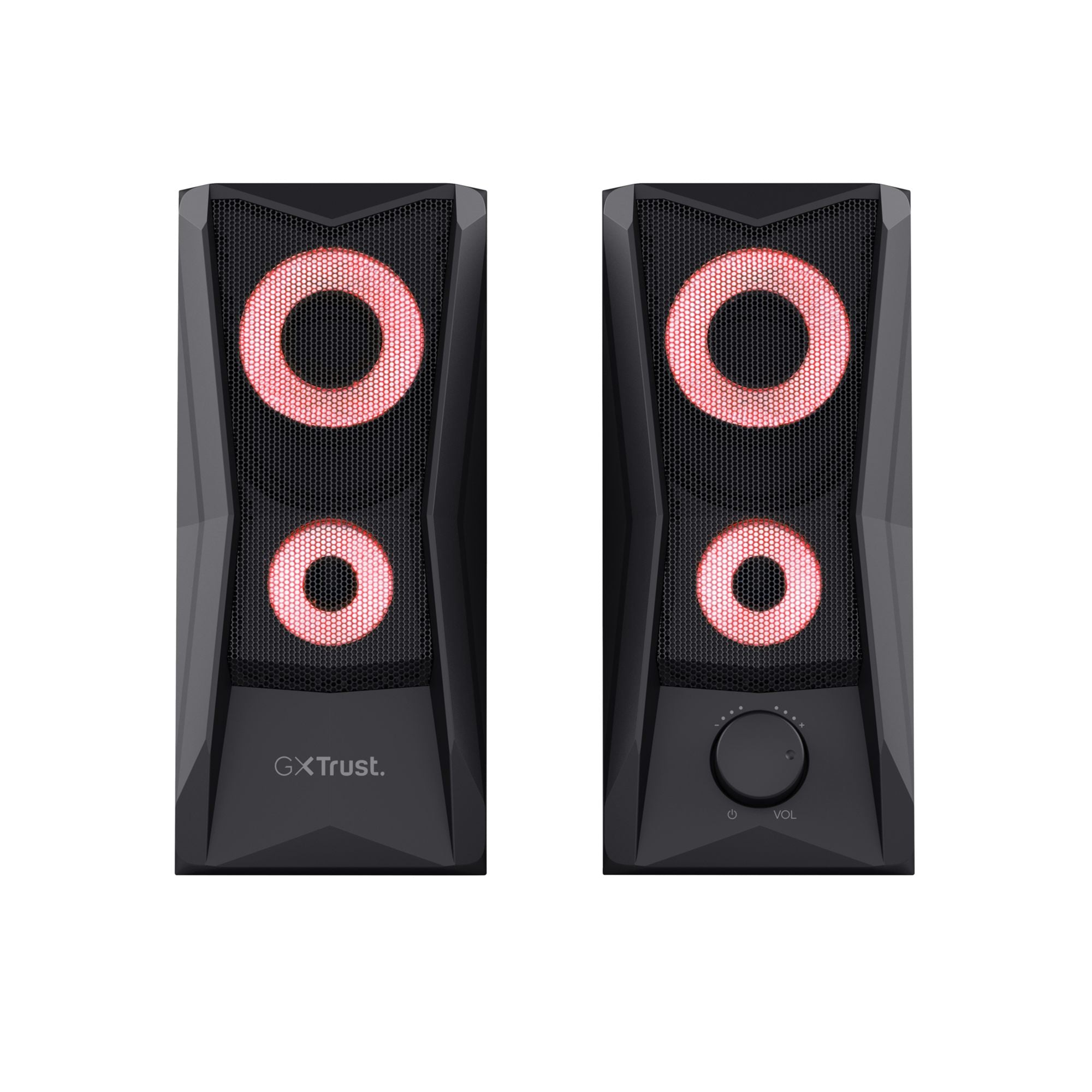 TRUST Enceintes JAVV 2.0 RGB noire